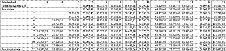 SALARISTABEL 1B 2019